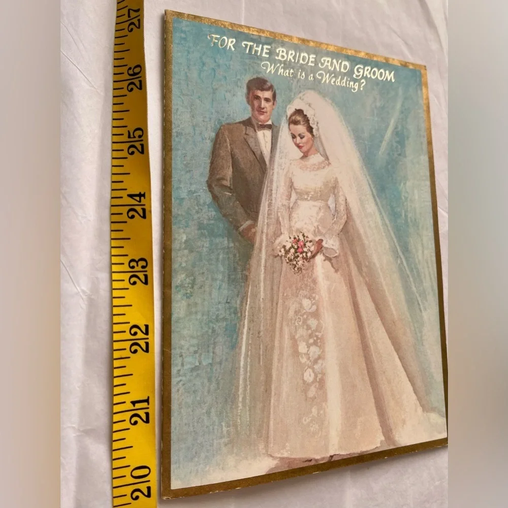 VTG Unused 1960’s What is a Wedding? Card Vintage For The Bride and Groom